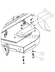 Cub Cadet 59A30013 (59A30013150) - Cub Cadet Commercial Catcher System att Deck Weight System