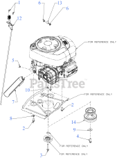 Cub Cadet CC 30 H (13AC21JDA10) - Cub Cadet Hydro Mini Rider (2023) Engine Accessories