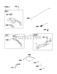 Briggs & Stratton 9P602-0068-H5 - Briggs & Stratton Vertical Engine Controls Group