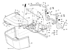 Poulan PO 12597 RB (960610349-00) - Poulan Lawn Tractor (2012-11)
