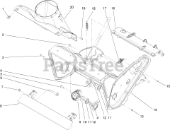 Toro 38585 - Toro Power Clear Snow Thrower (SN: 280000001 - 280999999) (2008) Rotor Housing and Scraper Assembly