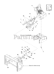 Yard Machines 31A-380D062 - Yard Machines Snow Thrower (2004) (Lowes)