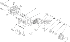 Toro 23208 G (STX-26) - Toro Stump Grinder (SN: 316000001 - 316999999) (2016) Control Valve Assembly No. 119-4585