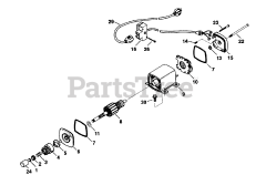 Toro 38073 (724) - Toro 24" Snow Thrower (SN: 039000001 - 039999999) (1993) Electric Starter Motor Kit No. 38-7590