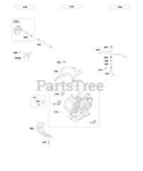 Briggs & Stratton 245437-0523-B1 - Briggs & Stratton Horizontal Engine Cylinder, Oil Sensor, Governor Control Lever, Manuals
