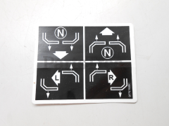 Gravely 07757600 Steering Instructions Decal