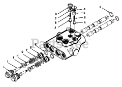 Simplicity 990412 - Simplicity Loader, Front End Control Valve Group (3646I03)