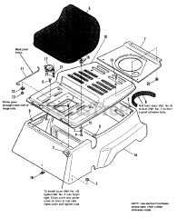 Simplicity 3110 E (1691537) - Simplicity Rear-Engine Riding Mower Seat Group
