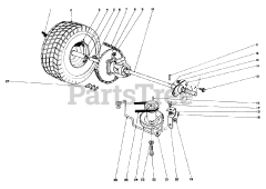 Toro 56100 (732) - Toro Sportsman Rear-Engine Riding Mower (SN: 002000001 - 002999999) (1972) Rear Axle Assembly