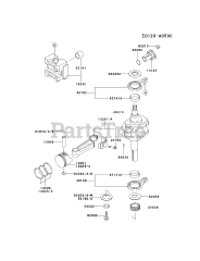 Kawasaki FB460V-PS01 - Kawasaki Engine PISTON/CRANKSHAFT