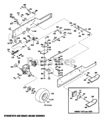 Troy-Bilt 13076 - Troy-Bilt Garden Tractor, Hydro Drive (SN: 130760100101 & Above)