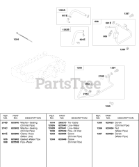 Briggs & Stratton 588447-0477-E2 - Briggs & Stratton Horizontal Engine Water Pipe, Oil Inlet Pipe