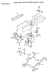 Electrolux/AYP LT 120 AR - Electrolux/AYP Lawn Tractor DRIVE GROUP
