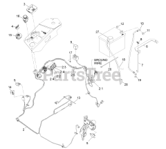 Exmark LZX740KC606CA - Exmark 60" Lazer Z X-Series Zero-Turn Mower, Kohler, CARB (SN: 312000000 - 312999999) (2012) Electrical Assembly