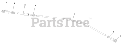 Exmark VTS691CKA48400 - Exmark 48" Vantage S-Series Stand-On Mower, Kawasaki FX691V (SN: 315000000 - 315999999) (2015) LH Tracking Control Linkage Assembly No. 116-4936