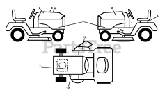 Husqvarna YTA 22V46 (960430212-00) - Husqvarna 46" Yard Tractor (2015-08) DECALS