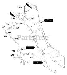 Yard King 627804x89B - Yard King 27" Snow Thrower (2000) Shift Yoke Assembly