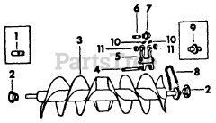 Cub Cadet QA36 (QA42) - Cub Cadet Snow Thrower Attachment Rotor