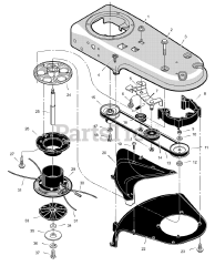 Murray TM5000x11C - Murray Walk-Behind Trimmer (2001) Trimmer Head Assembly