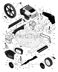 Briggs & Stratton 207350x192A - Briggs & Stratton 20" Walk-Behind Mower (2001)