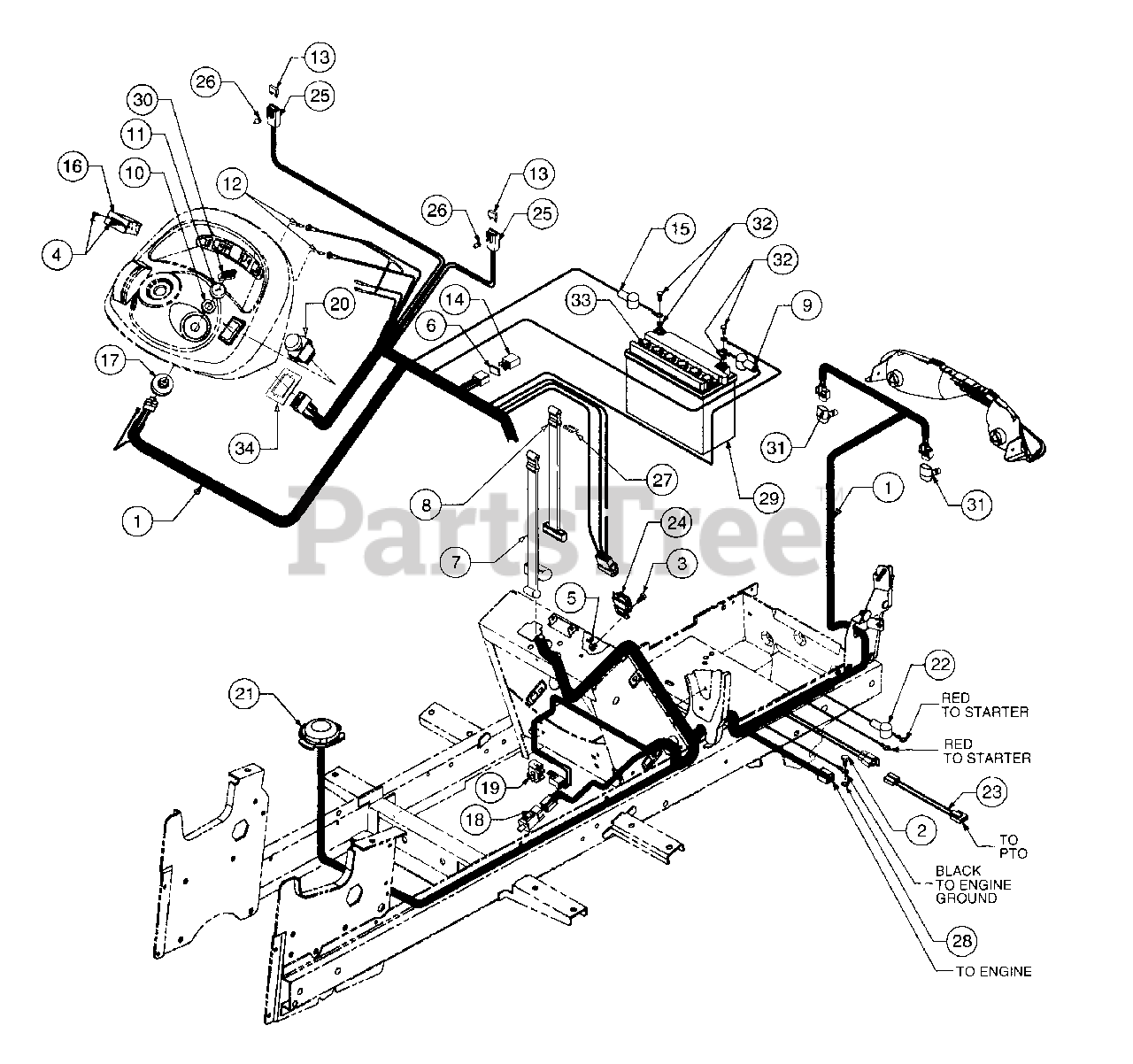Cub Cadet 2135 (13A214F100) Cub Cadet Garden Tractor (SN 326006