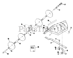 Toro 87-45CR01 - Toro 45" Cultivator Attachment (1978) Disc-42 In. (107 Cm) Vehicle Identification Number 87-42ds01