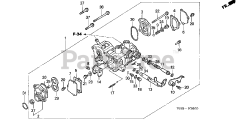 Honda H5518 NA2/D (TZAC) - Honda Multi-Purpose Tractor, Made in Japan (SN: TZAC-3500001 - TZAC-3599999) OIL PUMP + VALVE