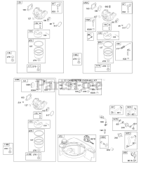 Briggs & Stratton 126L02-4675-F3 - Briggs & Stratton Vertical Engine Carburetor, Fuel Supply