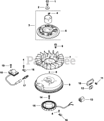 Kohler CV15-41535 - Kohler Command PRO Engine, Made for MTD, 15hp, 11.2kW Ignition/Electrical 5-27-154