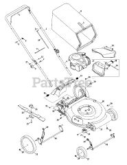 Craftsman 247.374301 (11A-B2BW799) - Craftsman Walk-Behind Mower (2015)