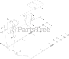 Toro 74776 (MX 5025) - Toro 50" TimeCutter Zero-Turn Mower (SN: 400000000 - 401070523) Brake Assembly