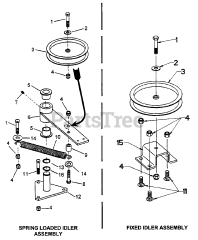 Snapper EZF 6100M (84737) - Snapper 61" Mower Deck Assembly 52" &amp; 61" Deck Idler Assemblies