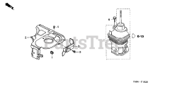 Honda HS828 K1 TAS/C (SZAK) - Honda 28" Snow Blower, Made in Japan (SN: SZAK-2120001 - SZAK-9999999) CONTROL COVER