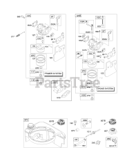 Briggs & Stratton 122672-0165-E1 - Briggs & Stratton Vertical Engine Carburetor, Fuel Supply