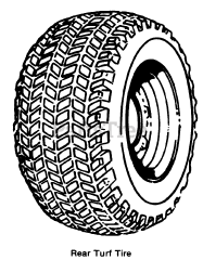 AGCO 912 H (1691125) - AGCO Garden Tractor, 12hp Rear Tires, Turf Tread - 7112, 7114