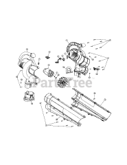 Yard-Man YMESV 1300 (41BBESPG901) - Yard-Man Blower Vacuum, Electric