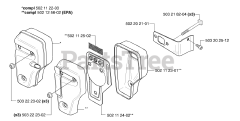 Husqvarna 245 - Husqvarna String Trimmer (2002-08) Muffler