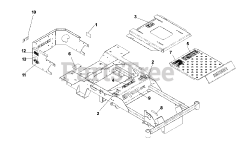 Dixon Ram 44 (968999551) - Dixon 44" Ram Zero-Turn Mower, 26hp Briggs & Stratton (2007) DECAL ASSEMBLY