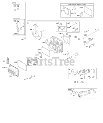Briggs & Stratton 31L777-0171-E1 - Briggs & Stratton Vertical Engine Cylinder Head, Gasket Set - Valve, Valves