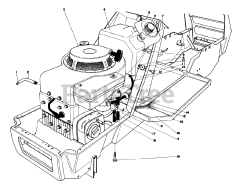 Toro 57375 - Toro Lawn Tractor, 8hp (SN: 009000001 - 009999999) (1979)