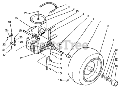 Toro 22-14O502 (244-5) - Toro Yard Tractor (SN: 020000001 - 029999999) (1992)