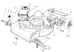 Toro 16576 - Toro Walk-Behind Mower (SN: 000000001 - 000999999) (1990) Housing Assembly