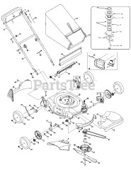 Craftsman 247.376830 (12A-469Q799) - Craftsman Walk-Behind Mower (2009) (Sears)