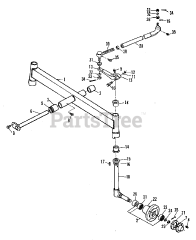 Simplicity 9518 (2097355) - Simplicity Compact Tractor, Diesel Axle - Front Group (3486I66)