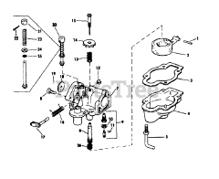 Lawn-Boy 5501 - Lawn-Boy Walk-Behind Mower (SN: 300000001 - 399999999) (1973) Carburetor 10