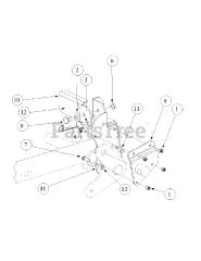 Cub Cadet M60-KW (53AB5D8X150) - Cub Cadet 60" Tank Zero-Turn Mower, 25hp Kawasaki (2003) Foot Pedal Deck Lift Assembly