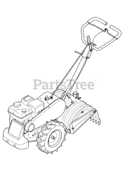 Craftsman 247.29932 (21AB45M5099) - Craftsman Tiller (2012) (Sears)