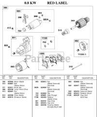 Briggs & Stratton 589447-0310-XX - Briggs & Stratton Horizontal Engine