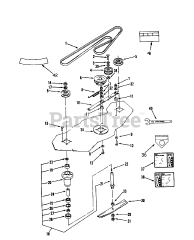 Toro 78345 - Toro 42" Side-Discharge Mower Deck for 300 Series GT Tractors (SN: 039000001 - 039999999) (1993)