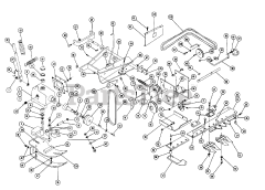 Toro RL-486 - Toro 48" Side-Discharge Mower Deck (1967) Parts List For Side Mounted Sickle Sml-506 (formerly Sms-506)